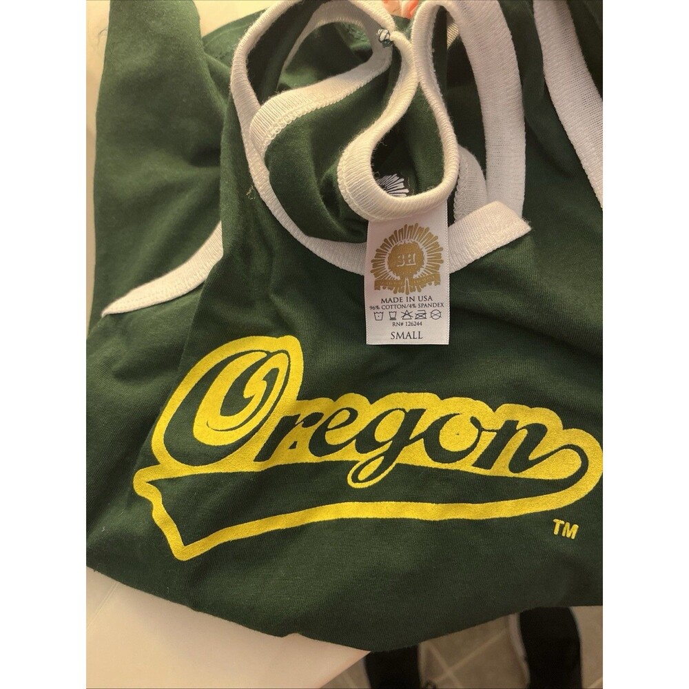 University Of Oregon Ducks Women's Juniors Lounge Casual Tank Top Slim Fit - Picture 2 of 11